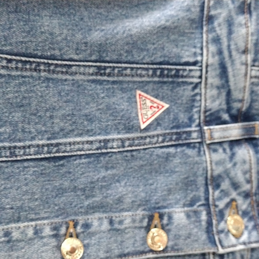 GUESS Girls' Eco Stretch Denim Dress Size 16 - Picture 8 of 16